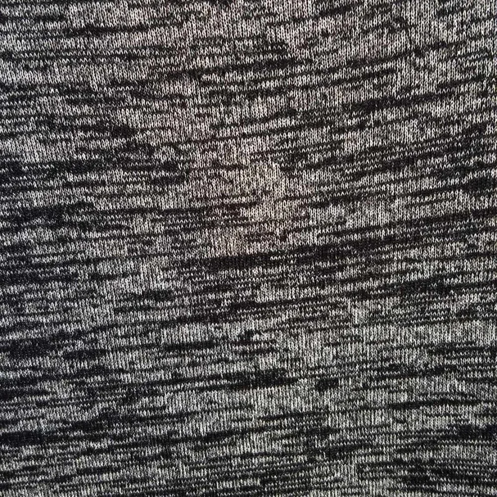 Worthington Maxi Black Gray Marled Open Front Cardigan size OX